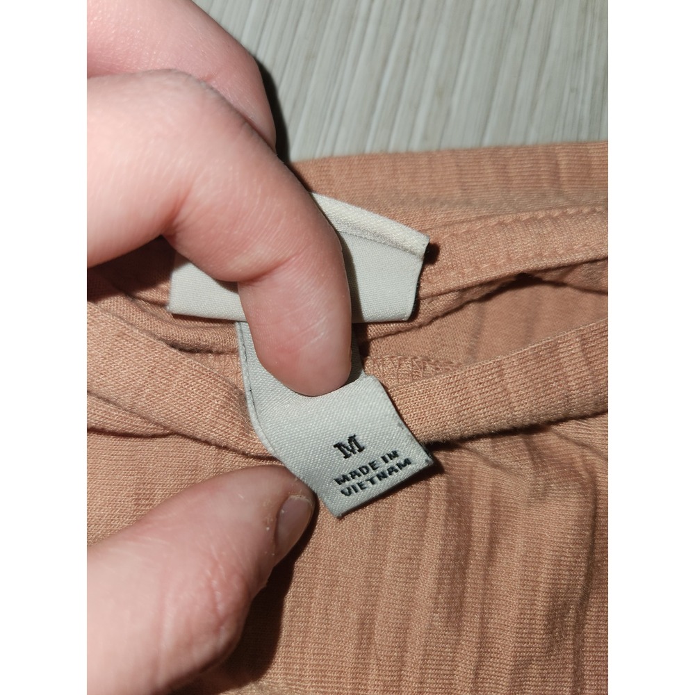 A New day Pleated Blouson Short Sleeve Top Mauve‎ Pink Dolman Crew Neck Size M - Picture 10 of 10